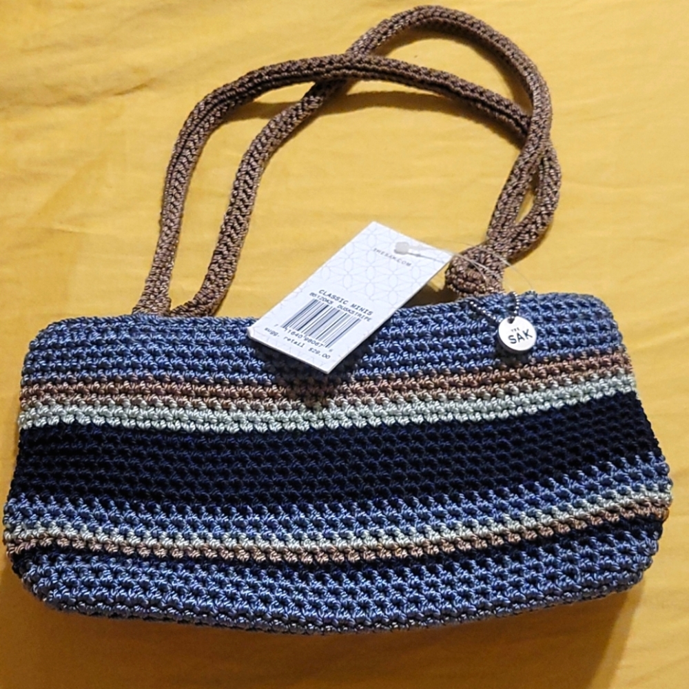 NWT The Sak multi-colored crochet purse
